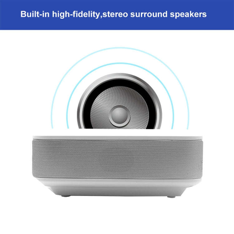 D40S 1600 Lumens Portable Home Theater LED HD Digital Projector (Silver)
