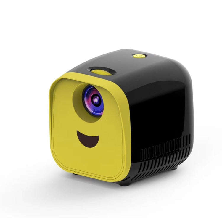 L1 Children Projector Mini LED Portable Home Speaker Projector, AU Plug(Black)