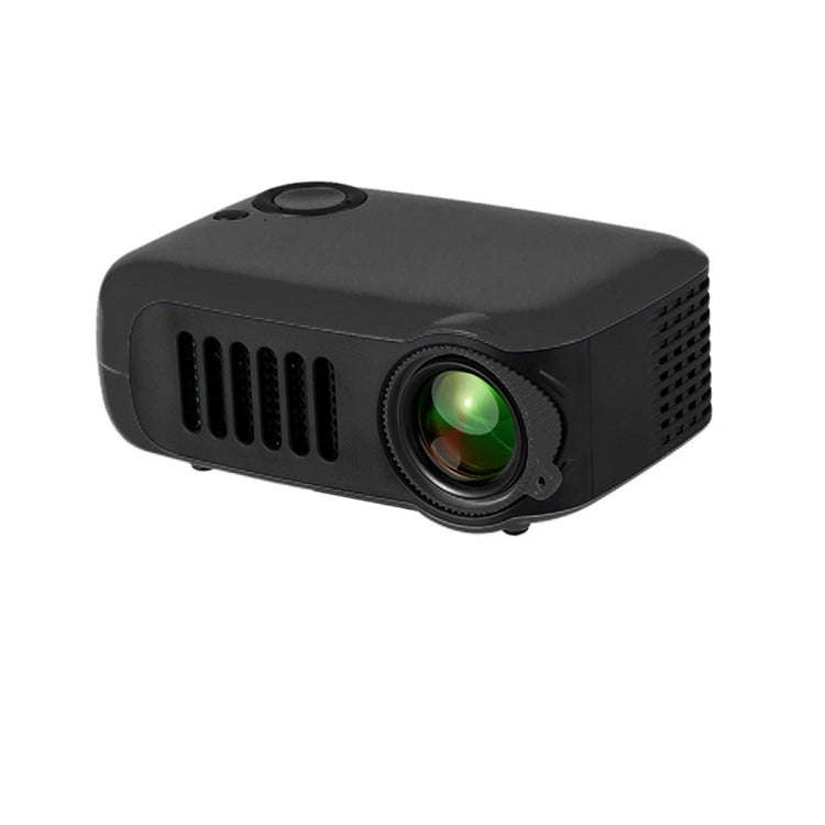 A2000 Portable Projector 800 Lumen LCD Home Theater Video Projector, Support 1080P, EU Plug (Black)