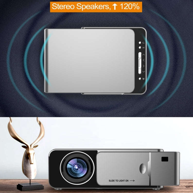 T6 2000ANSI Lumens 1080P LCD Mini Theater Projector, Phone Version, AU Plug(Red)