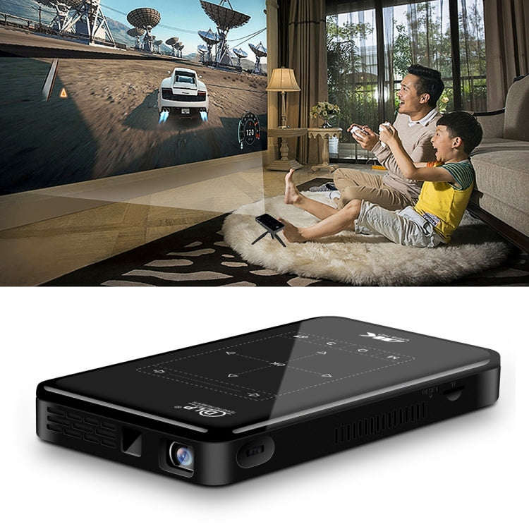 P09 Portable 4K Ultra HD DLP Mini Smart Projector with Infrared Remote Control, Amlogic S905X 4-C...