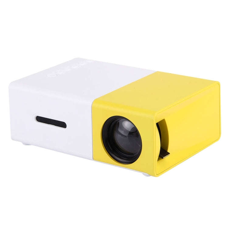 YG-300 0.8-2M 24-60 inches 400-600 Lumens LED Projector HD Home Theater with 3 in 1 Video Convert...