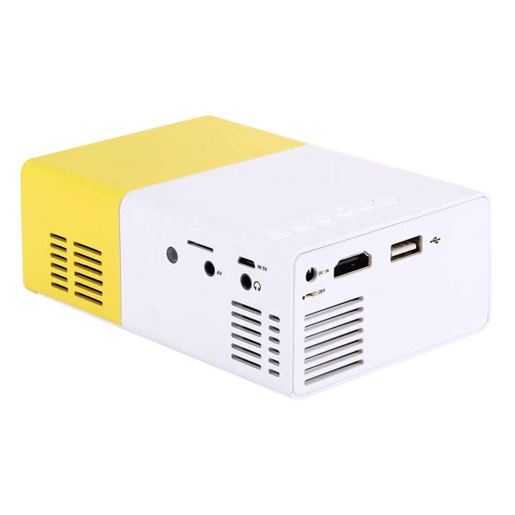 YG-300 0.8-2M 24-60 inches 400-600 Lumens LED Projector HD Home Theater with 3 in 1 Video Convert...