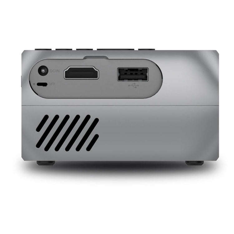 YG320 320*240 Mini LED Projector Home Theater, Support HDMI & AV & SD & USB (Silver)