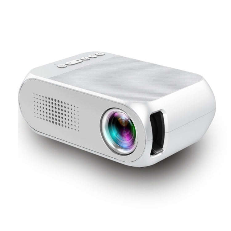 YG320 320*240 Mini LED Projector Home Theater, Support HDMI & AV & SD & USB (White)
