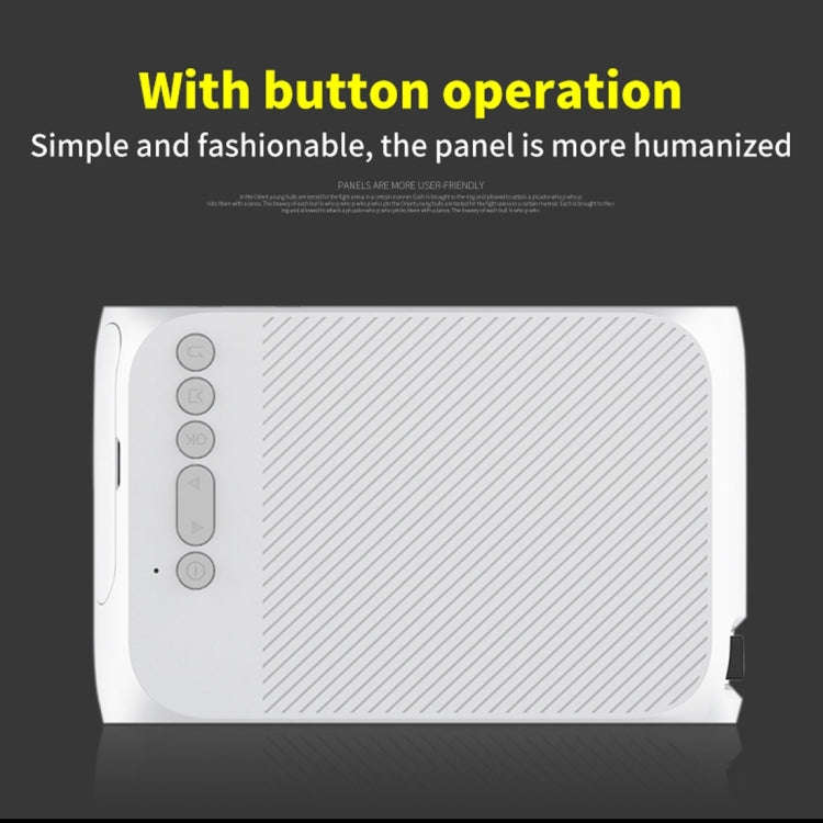 YG320 320*240 Mini LED Projector Home Theater, Support HDMI & AV & SD & USB (White)