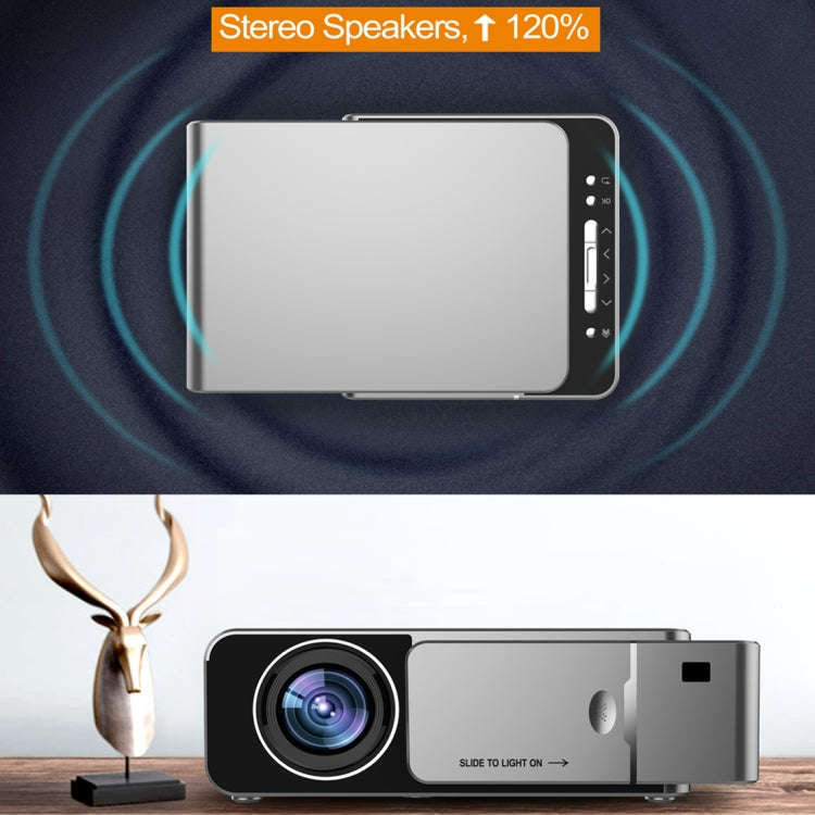 T6 2000ANSI Lumens 1080P LCD Mini Theater Projector, Phone Version, US Plug(Red)