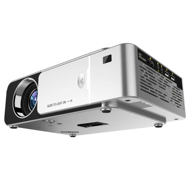 T6 2000ANSI Lumens Mini Theater Projector, Android 7.1 RK3128 Quad Core, 1GB+8GB, US Plug(Silver)