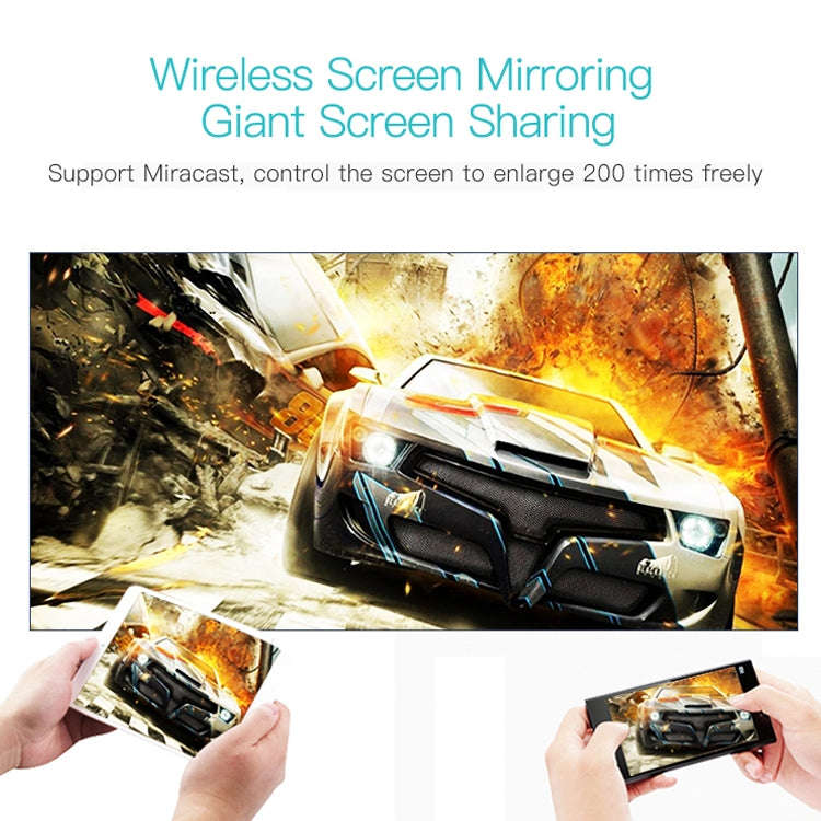 Wejoy L6 5 inch 200 ANSI Lumen 1920 x 1080P Android 6.0 HD Bluetooth 4.0 WiFi HD Smart Projector,...