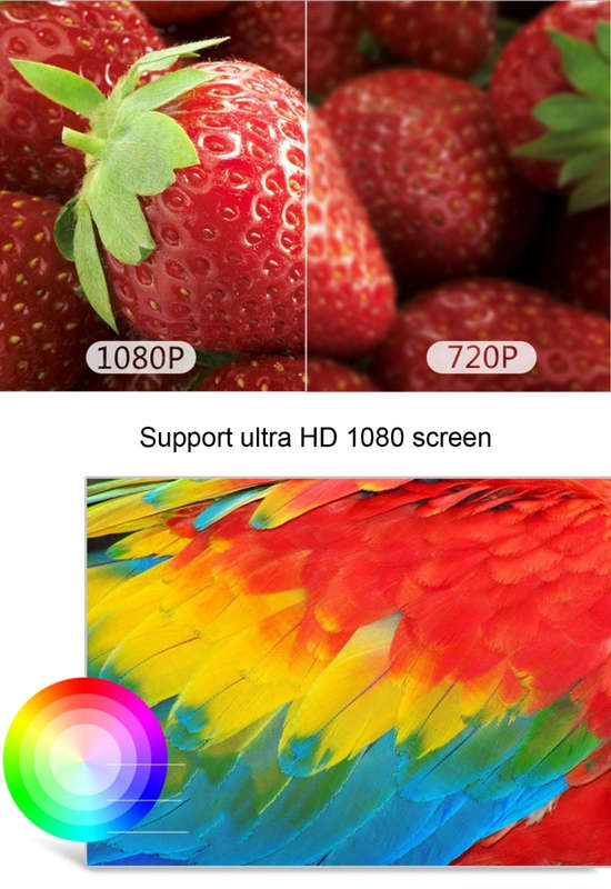 CACACOL ITC-DO8 220LM WiFi Smart 1280*800 DLP DMD LED Portable Projector with Remote Control,  An...