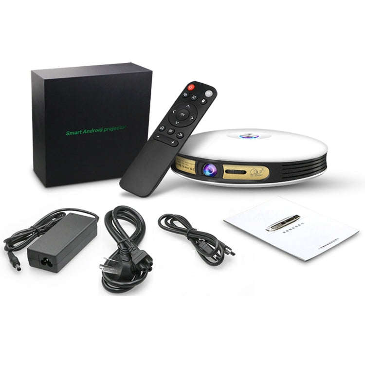 CACACOL ITC-DO8 220LM WiFi Smart 1280*800 DLP DMD LED Portable Projector with Remote Control,  An...