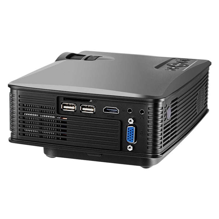 LY-40 1800 Lumens 1280 x 800 Home Theater LED Projector with Remote Control, UK Plug(Black)
