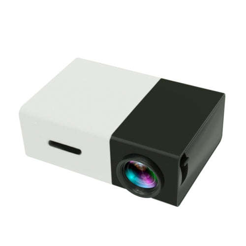YG300 400LM Portable Mini Home Theater LED Projector with Remote Controller, Support HDMI, AV, SD...
