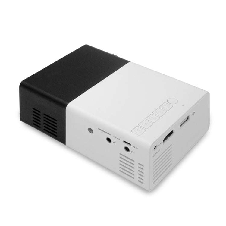 YG300 400LM Portable Mini Home Theater LED Projector with Remote Controller, Support HDMI, AV, SD...