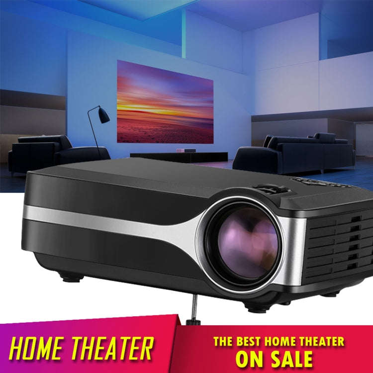 Wejoy L1 80 Lumens 4 inch LCD Technology HD 800*480 pixel Projector, VGA, HDMI(Black)