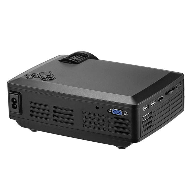 Wejoy L1 80 Lumens 4 inch LCD Technology HD 800*480 pixel Projector, VGA, HDMI(Black)