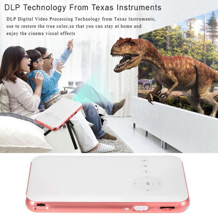 Wejoy DL-S6+ 1000 Lumens 854x480 Smart Mini Projector, RK3128 CPU, 1GB+32GB, Android 4.4, Bluetoo...