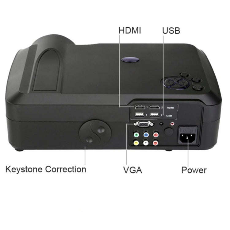 Wejoy L3 300ANSI Lumens 5.8 inch LCD Technology HD 1280*768 pixel Projector with Remote Control, ...