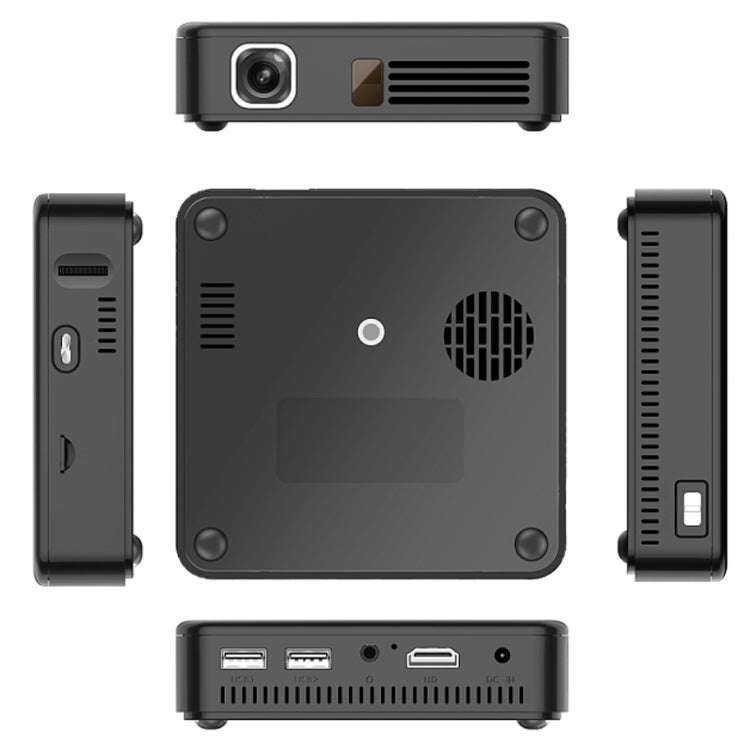 Wejoy DL-S10 120ANSI Lumens 854x480 Smart Mini Projector, RK3328 ARM Cortex-A53 Quad Core 1.5GHz ...