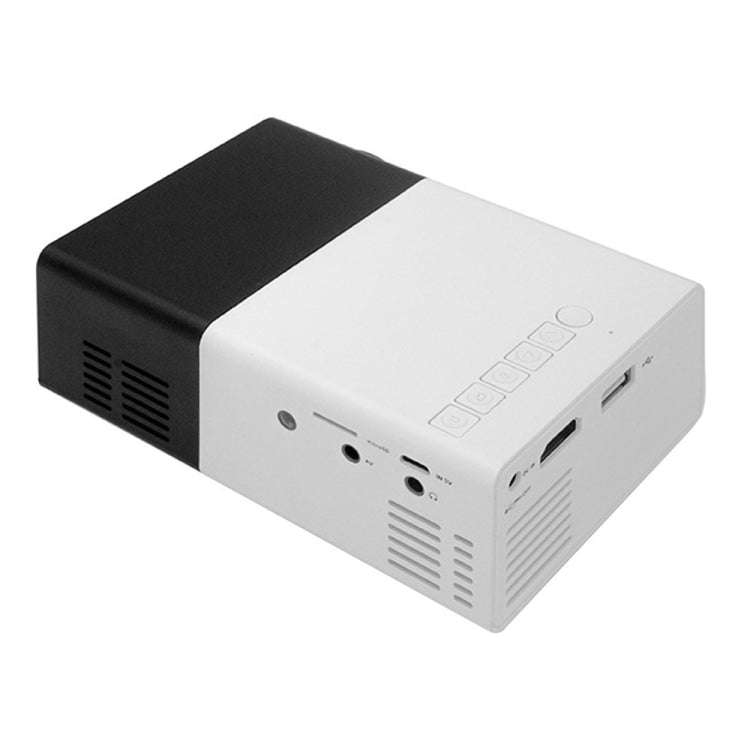 YG300 400LM Portable Mini Home Theater LED Projector with Remote Controller, Support HDMI, AV, SD...