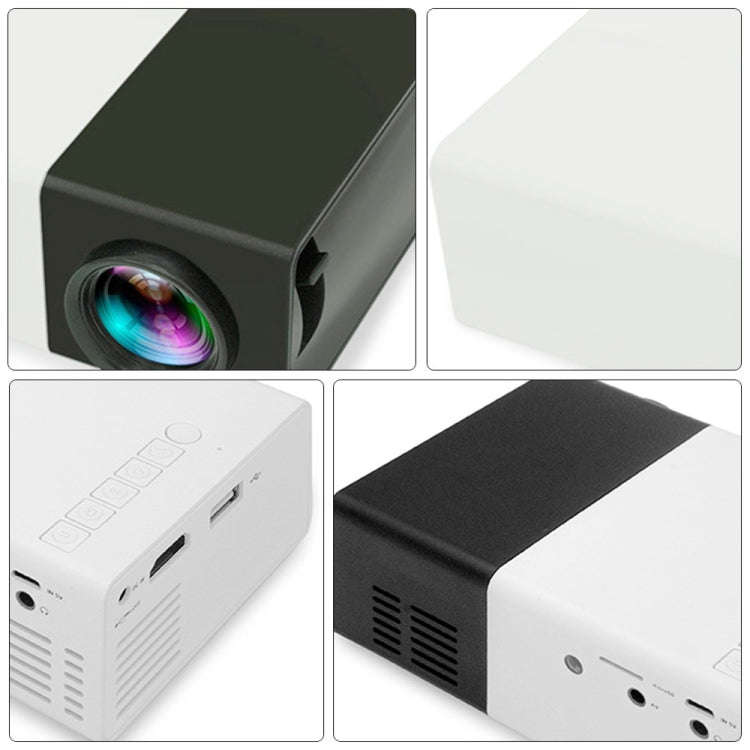 YG300 400LM Portable Mini Home Theater LED Projector with Remote Controller, Support HDMI, AV, SD...