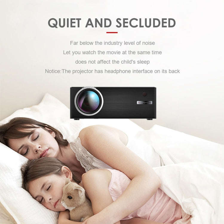 Cheerlux C7 1800 Lumens 800 x 480 720P 1080P HD WiFi Smart Projector, Support HDMI / USB / VGA / ...