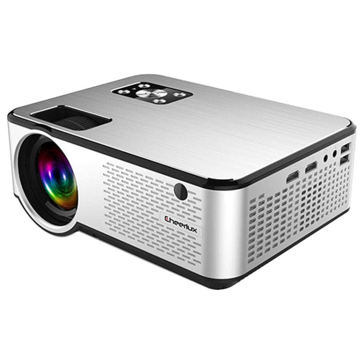 Cheerlux C9 1920x1080P HD Android Smart Projector, Support HDMI x 2 / USB x 2 / VGA / AV(Black)