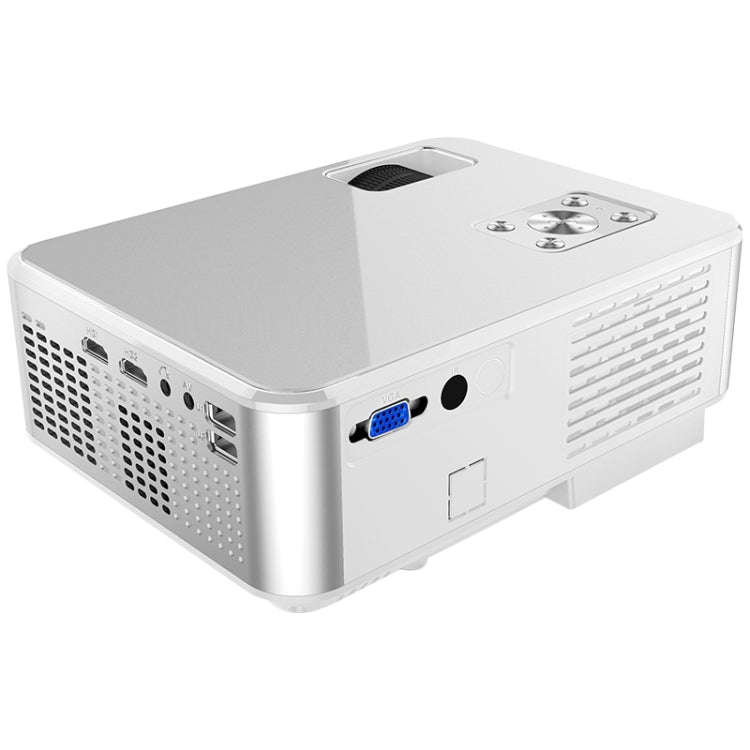 Cheerlux C9 1920x1080P HD Android Smart Projector, Support HDMI x 2 / USB x 2 / VGA / AV(White)