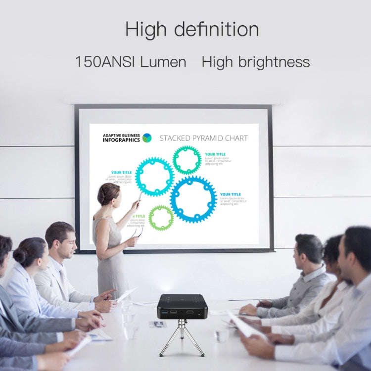 D13 2+16G 854 x 480 Android 7.1.2 Mini Pocket Projector 4K DLP Smart Handheld LED WIFI Home Theat...