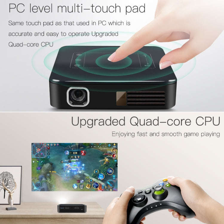 D13 2+16G 854 x 480 Android 7.1.2 Mini Pocket Projector 4K DLP Smart Handheld LED WIFI Home Theat...