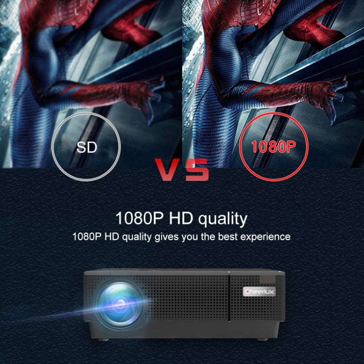 Cheerlux CL770 1920 x 1080P Full HD Smart Projector Android 9.0 1GB+8GB (Black)