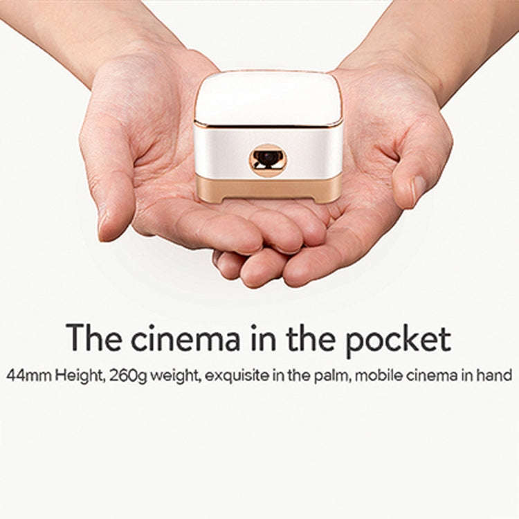 P07-D Mini 50 Lumens Android Home Theater Bluetooth LED Projector with Remote Control, Support Mi...