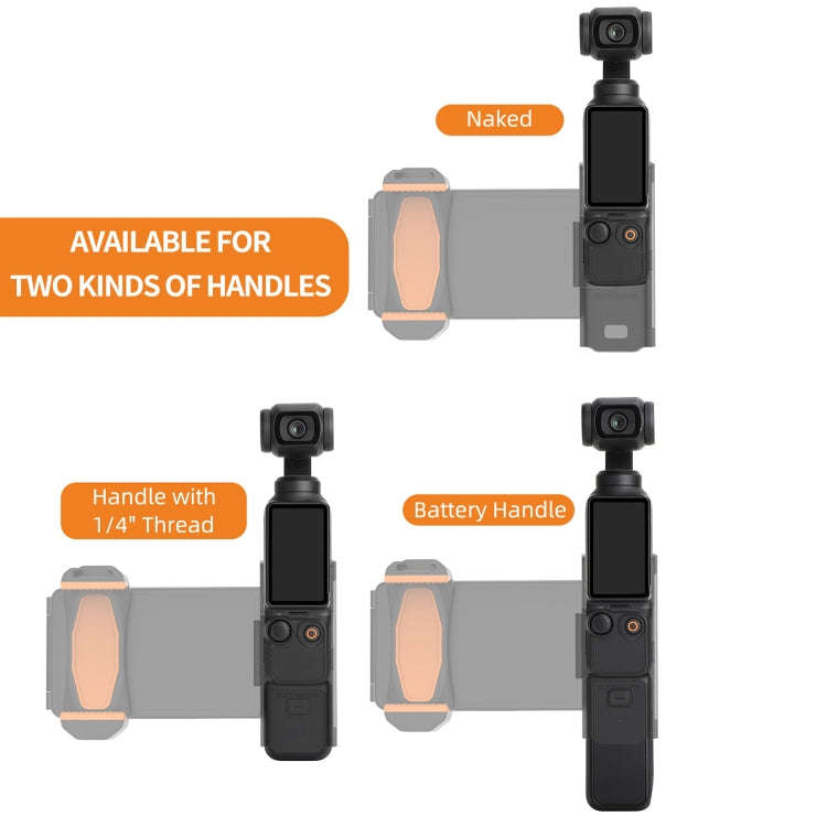 For DJI OSMO Pocket 3 Sunnylife OP3-AD744 Expanded Phone Clamp Holder with Storage Case (Black)