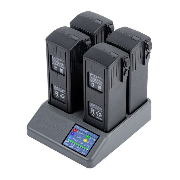 For DJI Mavic 3 Pro / 3 Classic STARTRC 4 in 1 Charging Butler Battery Charger with Screen (Grey)