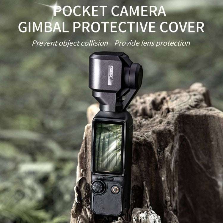 For DJI OSMO Pocket 3 STARTRC 2 in 1 Gimbal Camera Lens Cover Sunshade (Black)