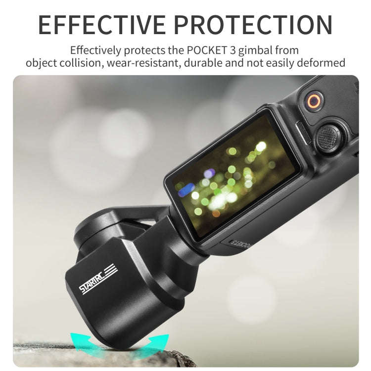 For DJI OSMO Pocket 3 STARTRC 2 in 1 Gimbal Camera Lens Cover Sunshade (Black)