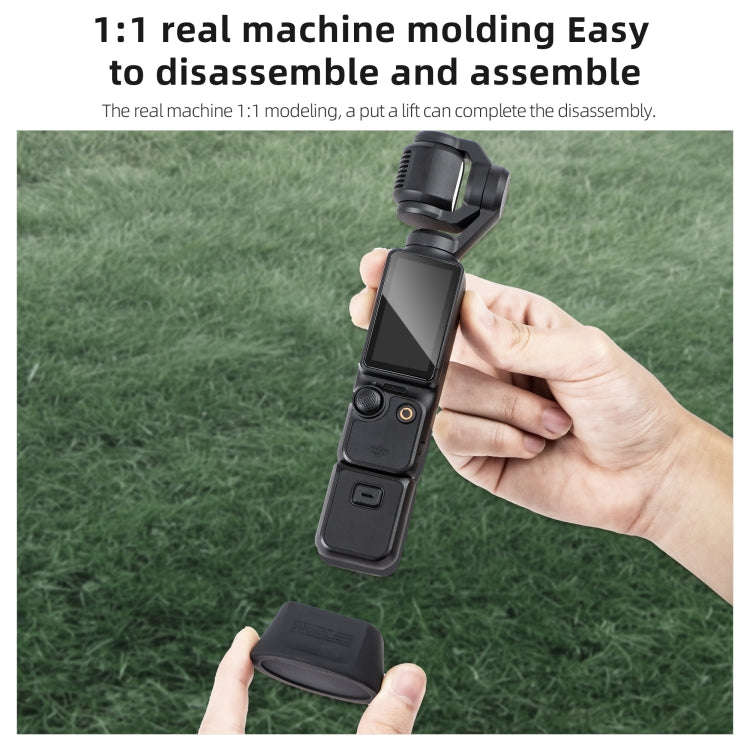 For DJI Osmo Pocket 3 STARTRC Silicone Desktop Base Bracket (Black)