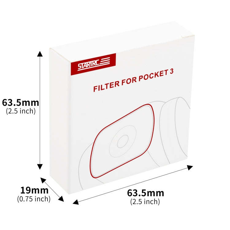 For DJI OSMO Pocket 3 STARTRC 1/4 Black Mist Filter