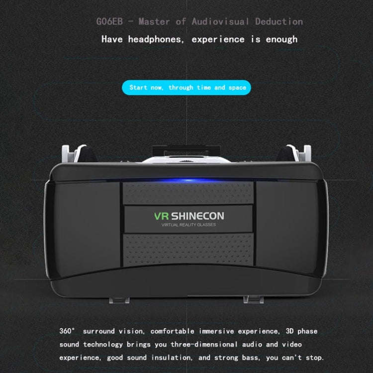 VR SHINECON G06EB Virtual Reality 3D Video Glasses Suitable for 4.7 inch - 6.1 inch Smartphone wi...