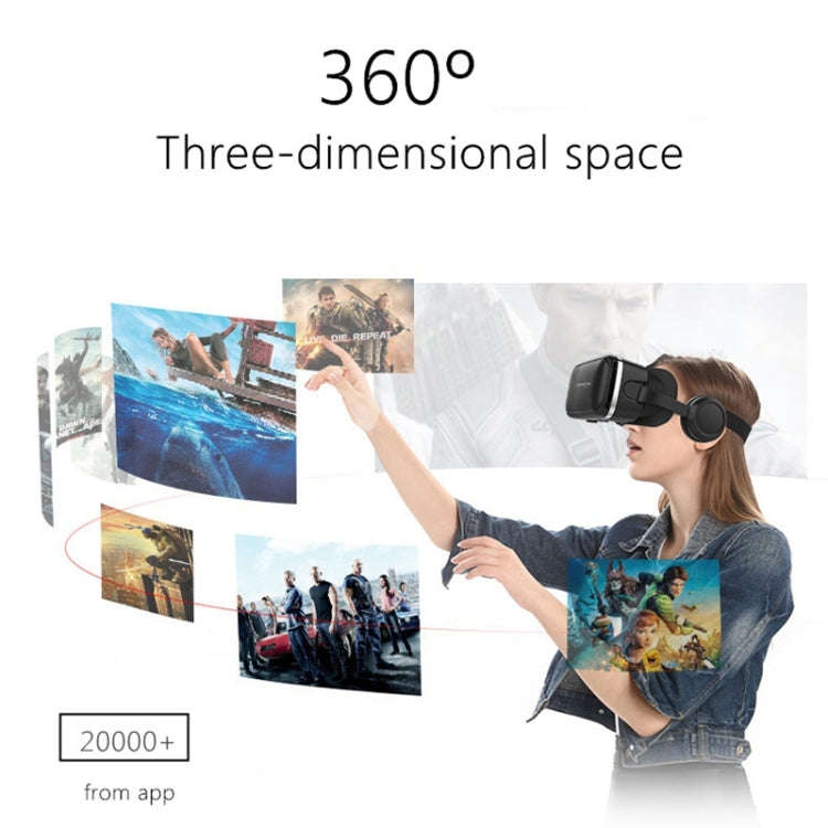 VR SHINECON G04E Virtual Reality 3D Video Glasses Suitable for 3.5 inch - 6.0 inch Smartphone wit...