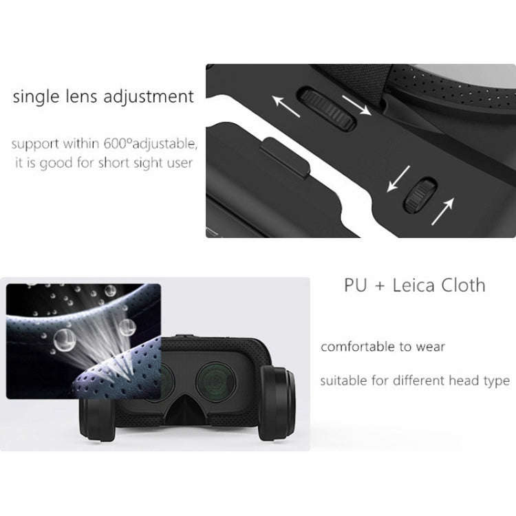 VR SHINECON G04E Virtual Reality 3D Video Glasses Suitable for 3.5 inch - 6.0 inch Smartphone wit...