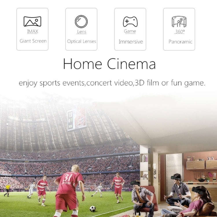 VR SHINECON G04E Virtual Reality 3D Video Glasses Suitable for 3.5 inch - 6.0 inch Smartphone wit...