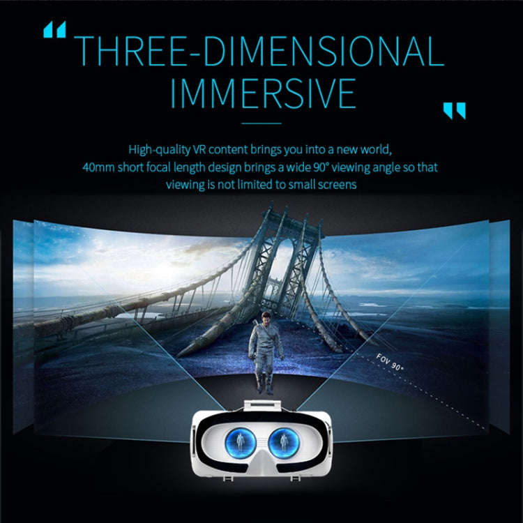VR SHINECON G06E Virtual Reality 3D Video Glasses Suitable for 4.7 inch - 6.1 inch Smartphone wit...