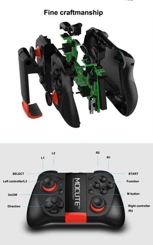 MOCUTE-050 Wireless Bluetooth Remote Controller / Mini Gamepad Controller / Music Player Controll...