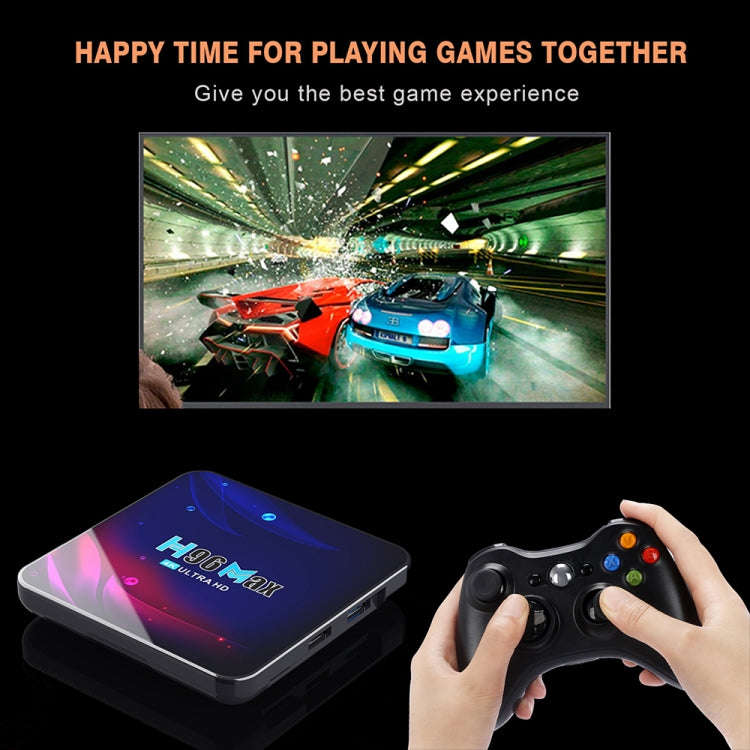 H96 Max V11 4K Smart TV BOX Android 11.0 Media Player with Remote Control, RK3318 Quad-Core 64bit...
