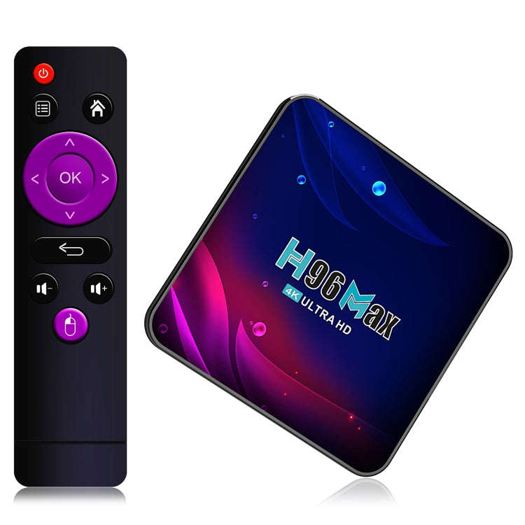 H96 Max V11 4K Smart TV BOX Android 11.0 Media Player with Remote Control, RK3318 Quad-Core 64bit...