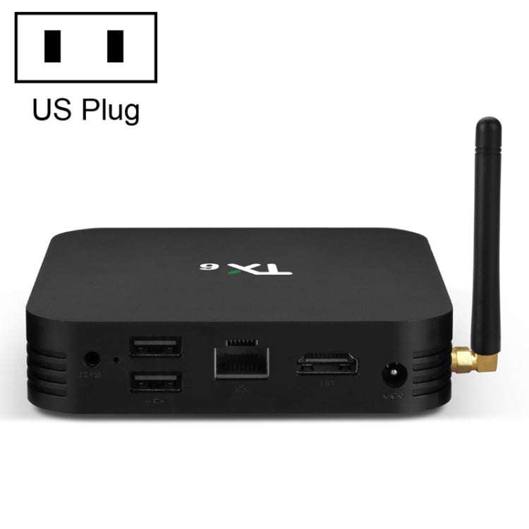 TX6 HD TV Box Media Player, Android 7.1 / 9.0 System, Allwinner H6, up to 1.5GHz, Quad-core ARM C...