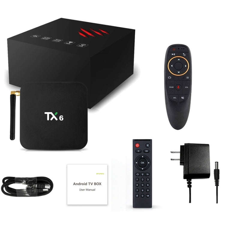 TX6 HD TV Box Media Player, Android 7.1 / 9.0 System, Allwinner H6, up to 1.5GHz, Quad-core ARM C...