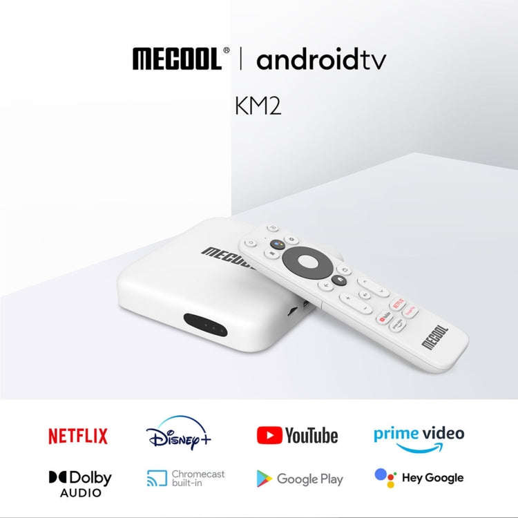 MECOOL KM2 4K Smart TV BOX Android 10.0 Media Player with Remote Control, Amlogic S905X2 Quad Cor...