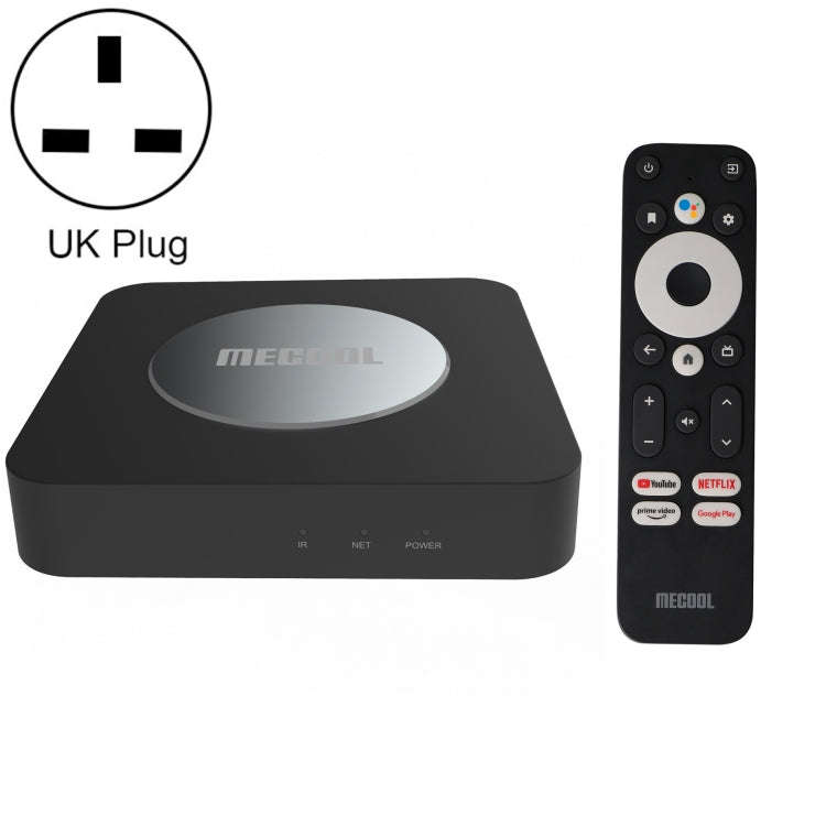MECOOL KM2 Plus 4K Smart TV BOX Android 11.0 Media Player with Remote Control, Amlogic S905X2 Qua...